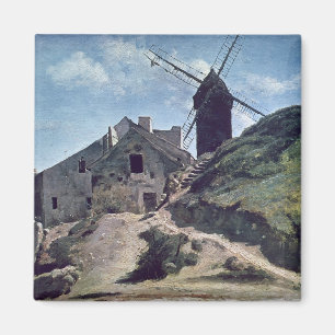 Íman Um moinho de vento em Montmartre, 1840-45