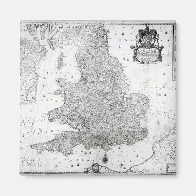 Íman Um novo mapa do Reino de Inglaterra (Frente)