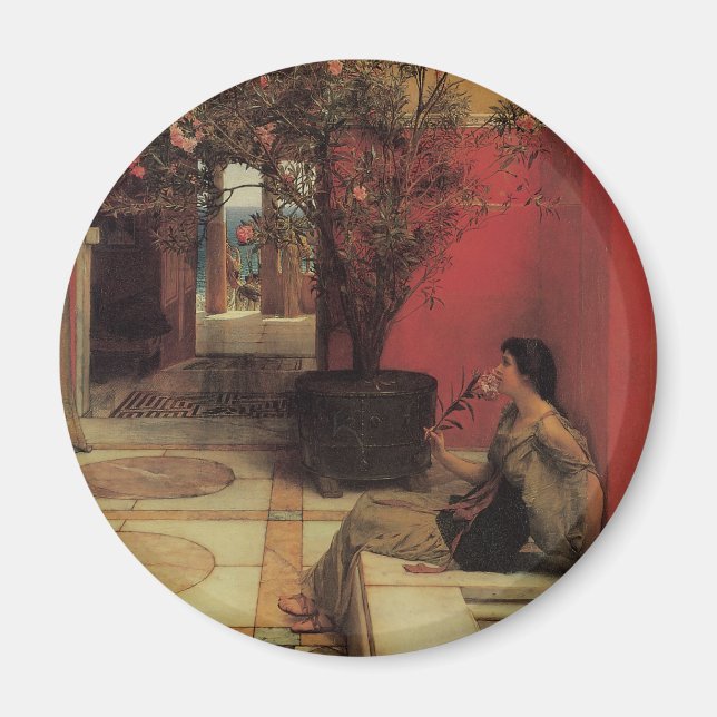 Íman Um Oleander de Alma Tadema, Flores Vintage (Frente)