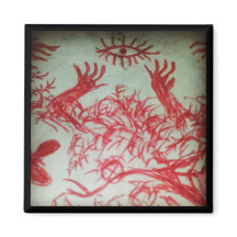 um olho que você acredita desenhar olho vermelho