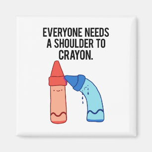 Íman Um Ombro Para O Arte Arrasta Crayon Magnet
