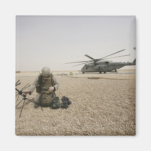 Íman Um operador de rádio de campo