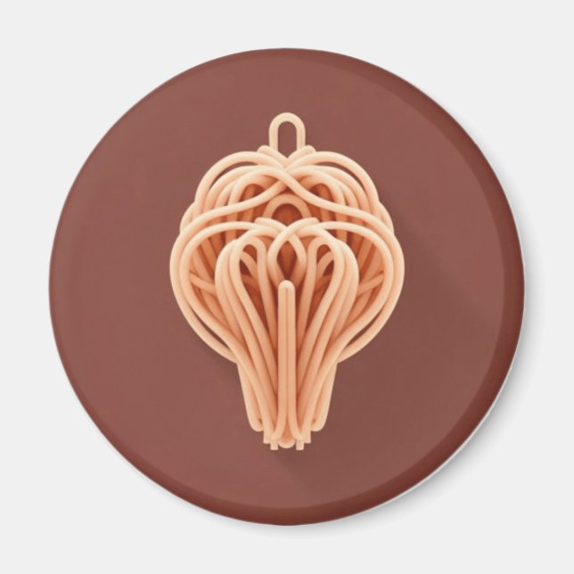 Íman Um padrão único de macarrão espaguete (Frente)