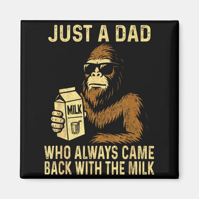 Íman Um pai que voltou com o leite engraçado bigfoot (Frente)