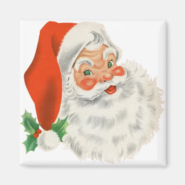 Íman Um Papai noel retrô (Frente)