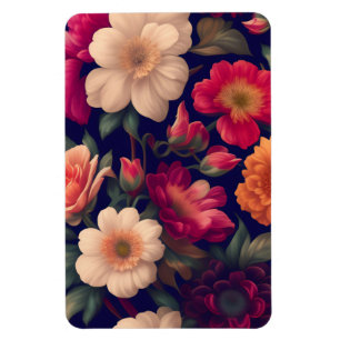 Íman Um papel de parede com um padrão floral 