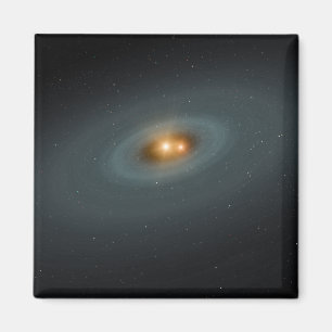 Íman Um par apertado de estrelas e de um disco