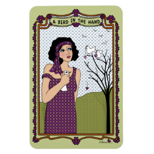 Íman Um Pássaro no Magneto Flex Hand_A_ 4"x6"