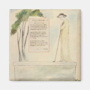 Íman Um Pastor Lendo o Epitáfio, de Elegy Escrito