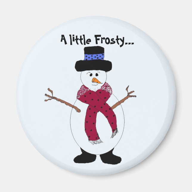 Íman Um Pequeno Boneco de Neve Legal (Frente)
