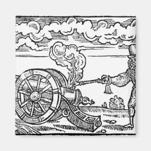Íman Um Pikeman que ilumina um canhão