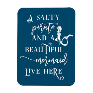 Íman Um Pirata Salgado e uma Sereia Bonita vivem aqui
