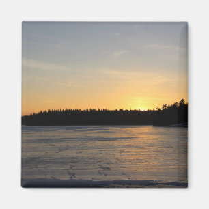Íman Um por do sol congelado