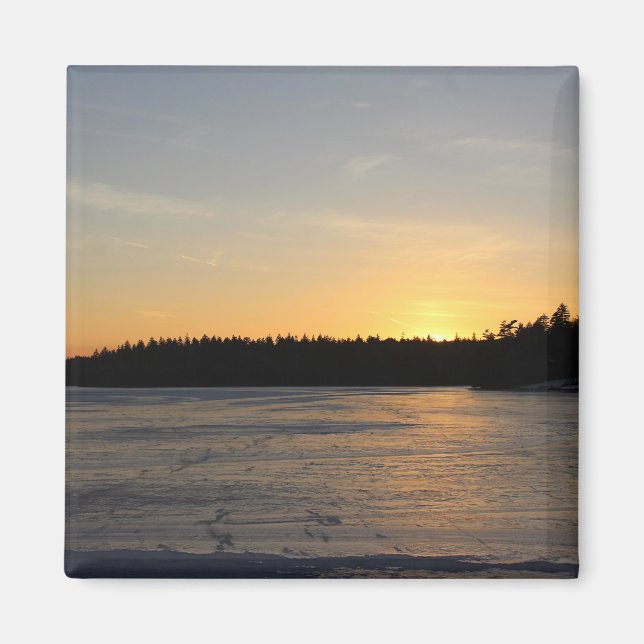Íman Um por do sol congelado (Frente)