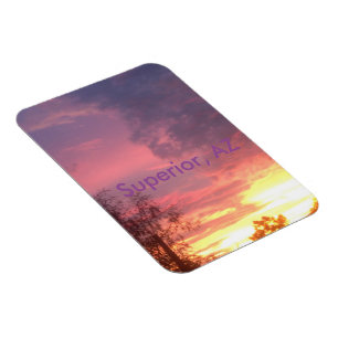 Íman Um por do sol superior