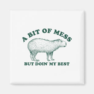 Íman Um Pouco Engraçado De Meme Mess Capybara Para As M