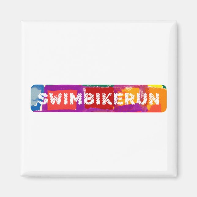 Íman Um presente Triathlon excelente para seu amigo ou  (Frente)