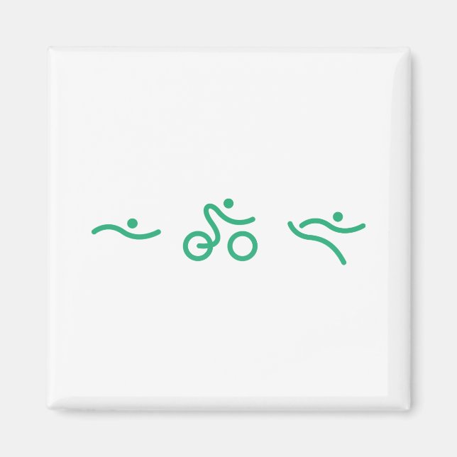 Íman Um presente Triathlon excelente para seu amigo ou  (Frente)