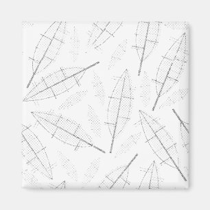 Íman um quadro preto com fundo branco com linhas