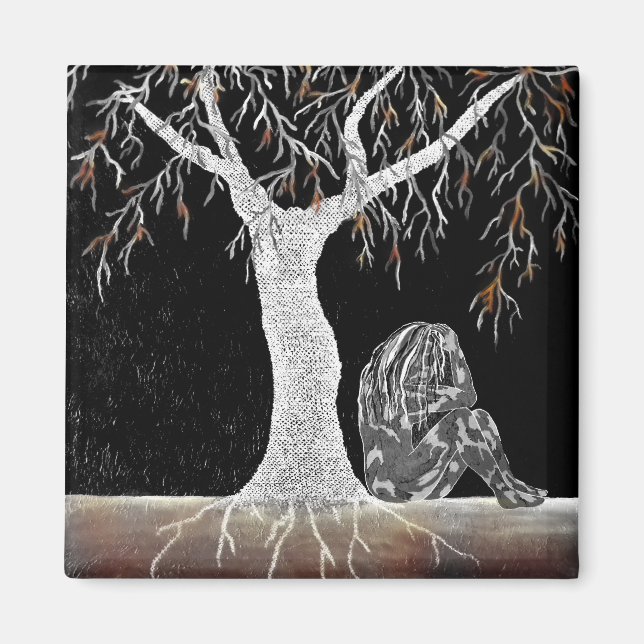 Íman Um ramo de vida para o modelo (Frente)