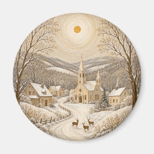 Íman Um Refúgio Invernal Dourado