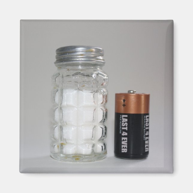 Íman Um Sal e Bateria (Frente)