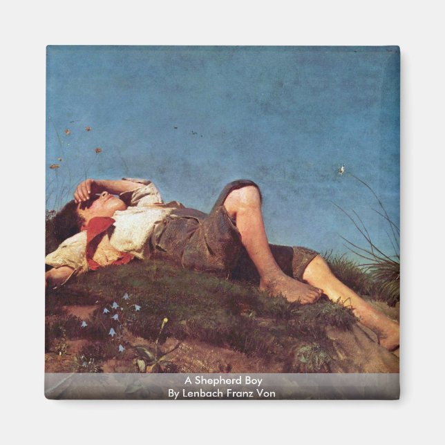 Íman Um Shepherd Boy De Lenbach Franz Von (Frente)