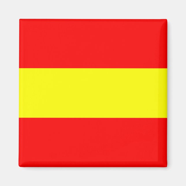 Íman um símbolo de número de alfabeto náutico marítimo, (Frente)