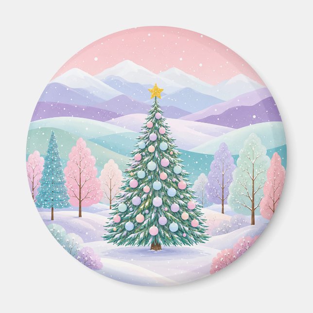 Íman Um Sonho de Inverno Pastel (Frente)