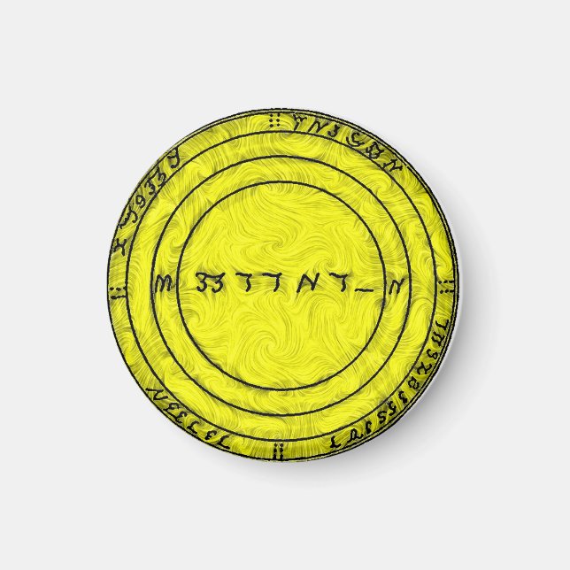 Íman Um talismã para garantir a prosperidade (Frente)