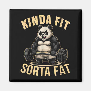 Íman Um Tanto em Forma Meio Gordo - Panda de Academia E