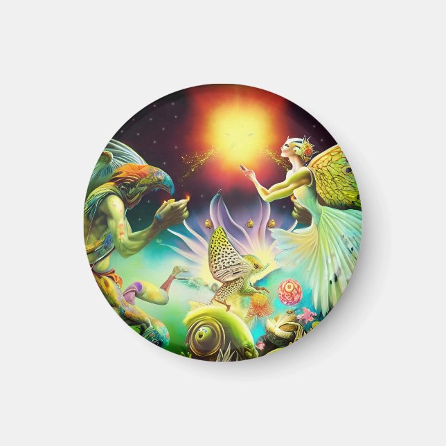 Íman Um Tempo de Pintura de Óleo Recompensa (Frente)