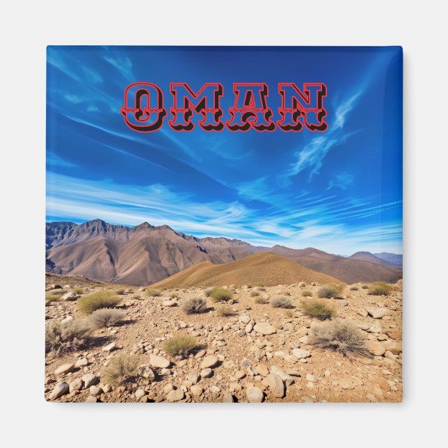 Íman Um terreno montanhoso de Omani (Frente)