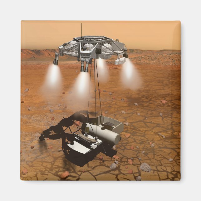 Íman Um Veículo Ascendente Saindo De Marte. (Frente)