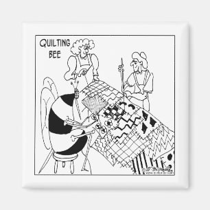 Íman Uma abelha de acolchoado