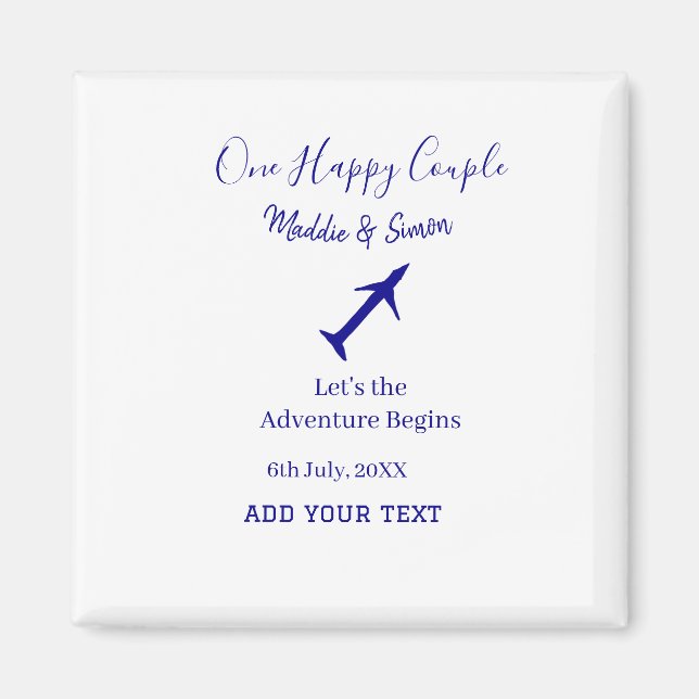 Íman Uma aventura de vamos feliz começa a co-casamento (Frente)