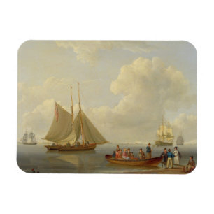 Íman Uma balsa que toma passageiros para fora a dois