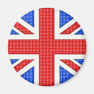 Íman Uma bandeira do Union Jack texturizada.