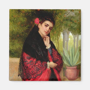 Íman Uma beleza espanhola, 1872 (óleo em canvas)