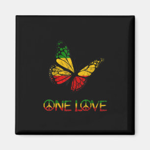 Íman Uma Borboleta de Amor Rasta Reggae Peace