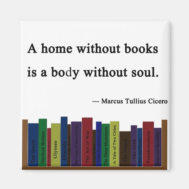 Íman Uma Casa Sem Magneta De Livros (Frente)