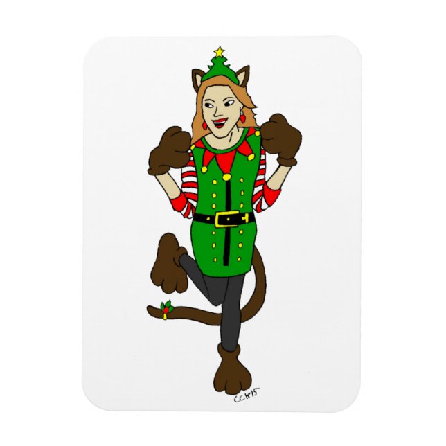 Íman uma catalhadora de Natal (Vertical)