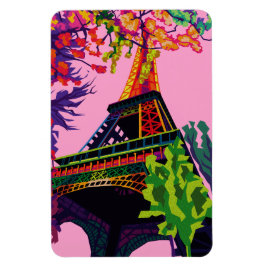 Íman Uma Celebração Colorida da Torre Eiffel