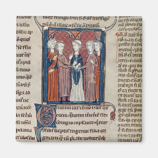 Íman Uma cena de Casamento, de 'Decretos de Gratien' (Frente)