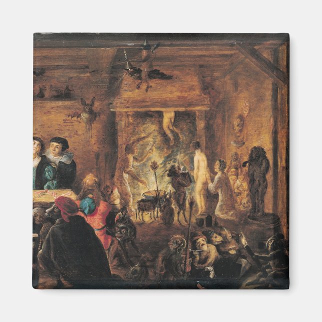 Íman Uma cena de feitiçaria, 1633 (Frente)