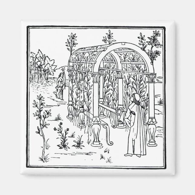 Íman Uma cena de jardim, de 'Hypnerotomachia Poliphili' (Frente)