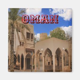 Íman Uma cena tradicional da arquitetura Omani