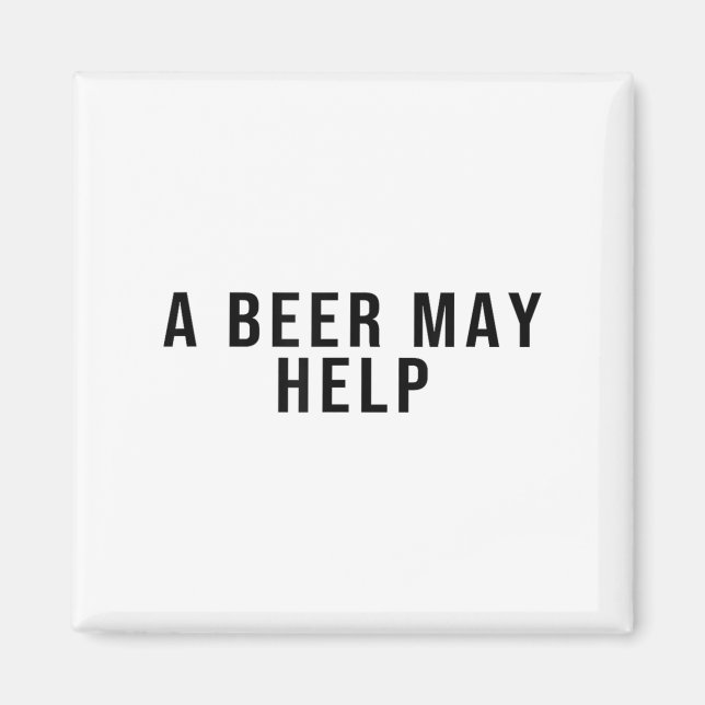 Íman Uma cerveja pode ajudar (Frente)