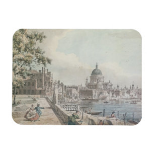 Íman Uma cópia da parte de um desenho por Canaletto, d