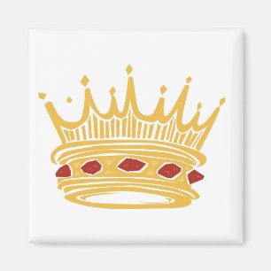 Íman Uma Coroa de Rei Ouro com Joias